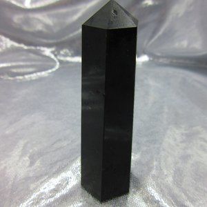 Black Tourmaline Polished Tower Generator Crystal Meditation Tool
